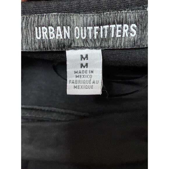 Urban Outfitters Women's Black Mesh Long Sleeve Square Neck Mini Bodycon Dress M - Picture 4 of 5